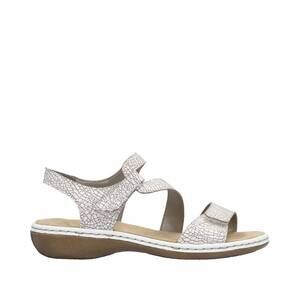 NEW REMONTE women's regina c7 cracked leather sandal in white